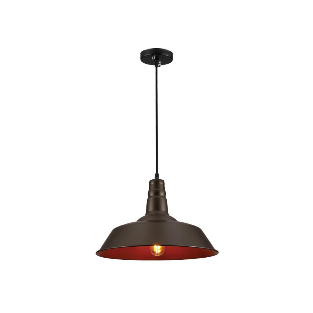 Main image of Coffee Step Caged Industrial Metal Ceiling Pendant Light with E27 Fitting | 159-17746