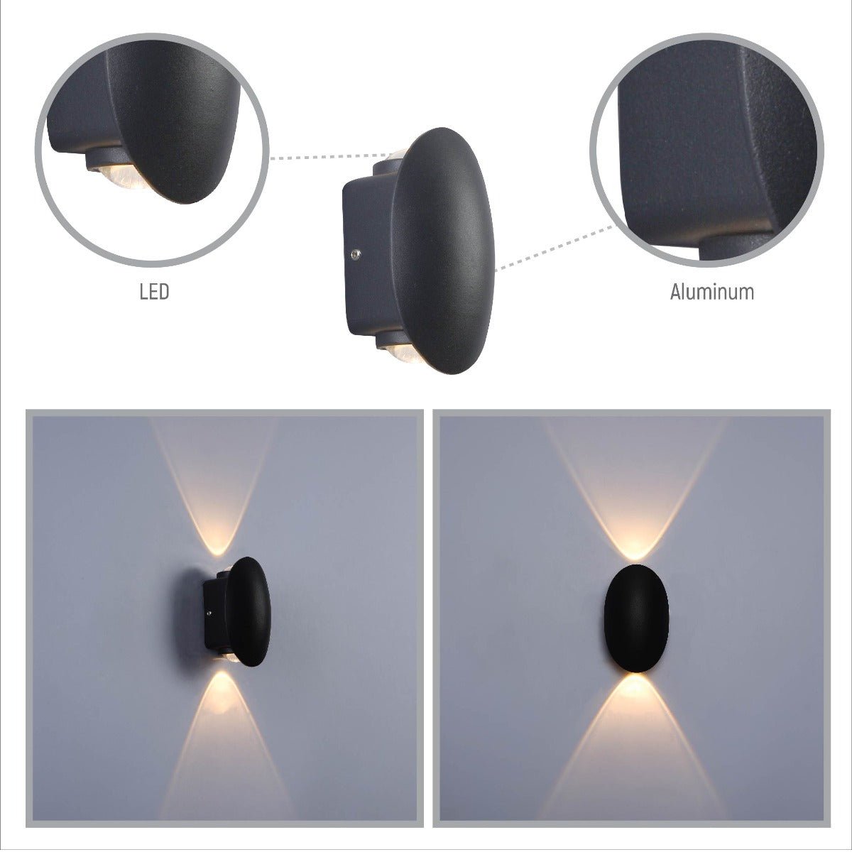 Presents the light effect of 2 lamp 182-03372 V shape effect