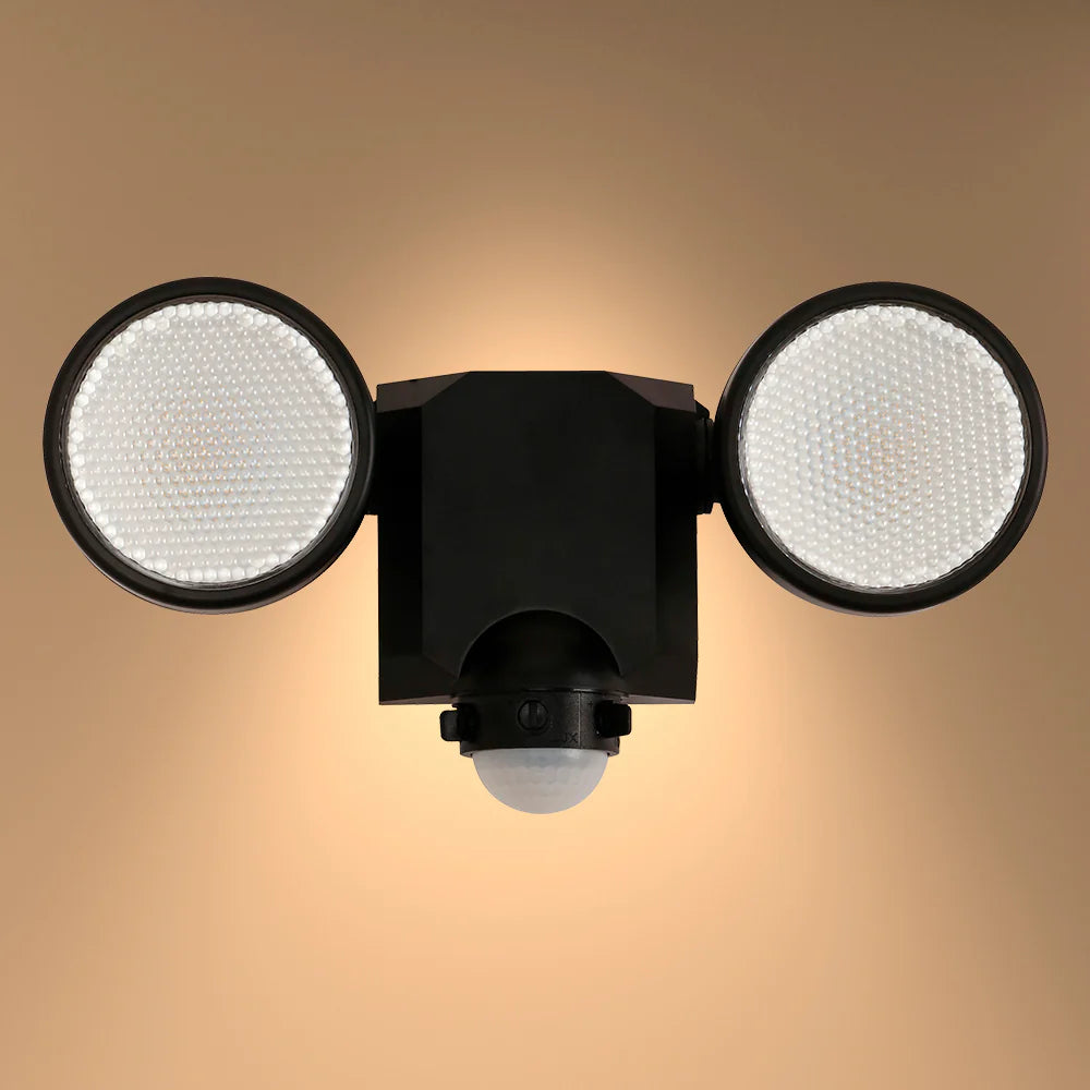 Wall-E Double Head Security Floodlight with PIR Sensor 20W Cool White 4000K 1