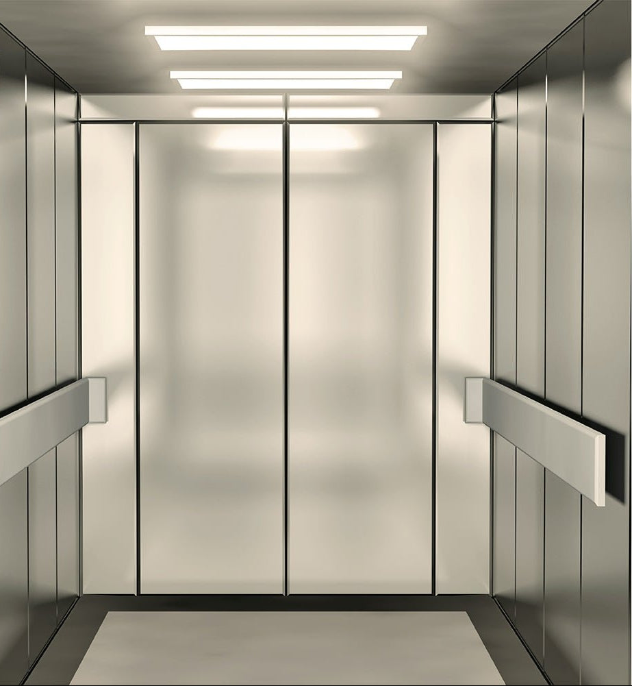 LED Backlit Panel Light 38W 3800Lm 3000K Warm White 600x600 2x2ft Non-Flickering in use in elevator