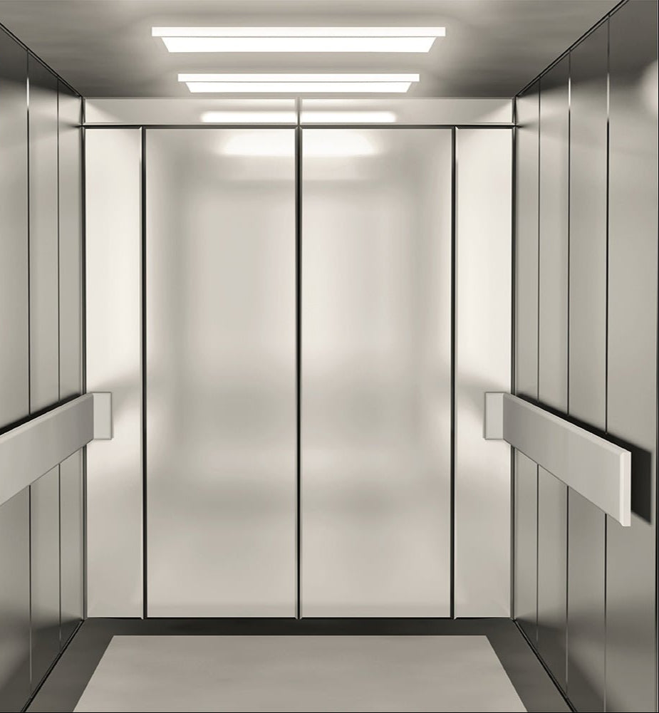 LED Backlit Panel Light 38W 3800Lm 4000K Cool White 600x600 2x2ft Non-Flickering in use in elevator