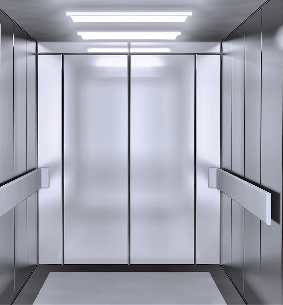 LED Backlit Panel Light 38W 3800Lm 5700K Cool Daylight 600x600 2x2ft Non-Flickering in use in elevator