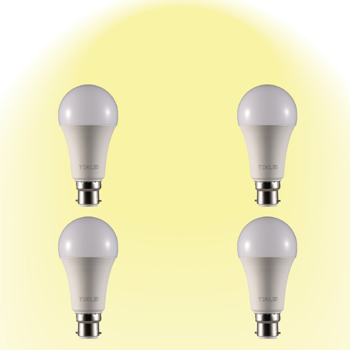 Leo LED GLS Bulb A60 Dimmable B22 Bayonet Cap 2700K Warm White 12 W Pack of 4 527-156364