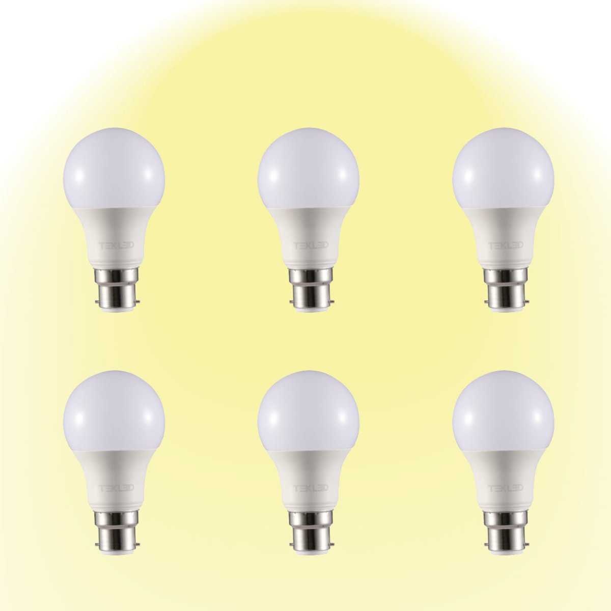 Leo LED GLS Bulb A60 B22 Bayonet Cap 2700K Warm White 7 W Pack of 6 527-15648