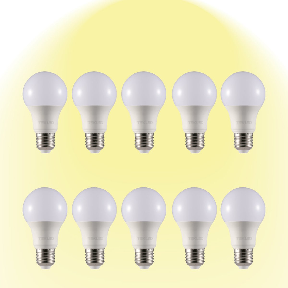 Virgo LED GLS Bulb A60 E27 Edison Screw 2700K Warm White 9 W Pack of 10 527-15658