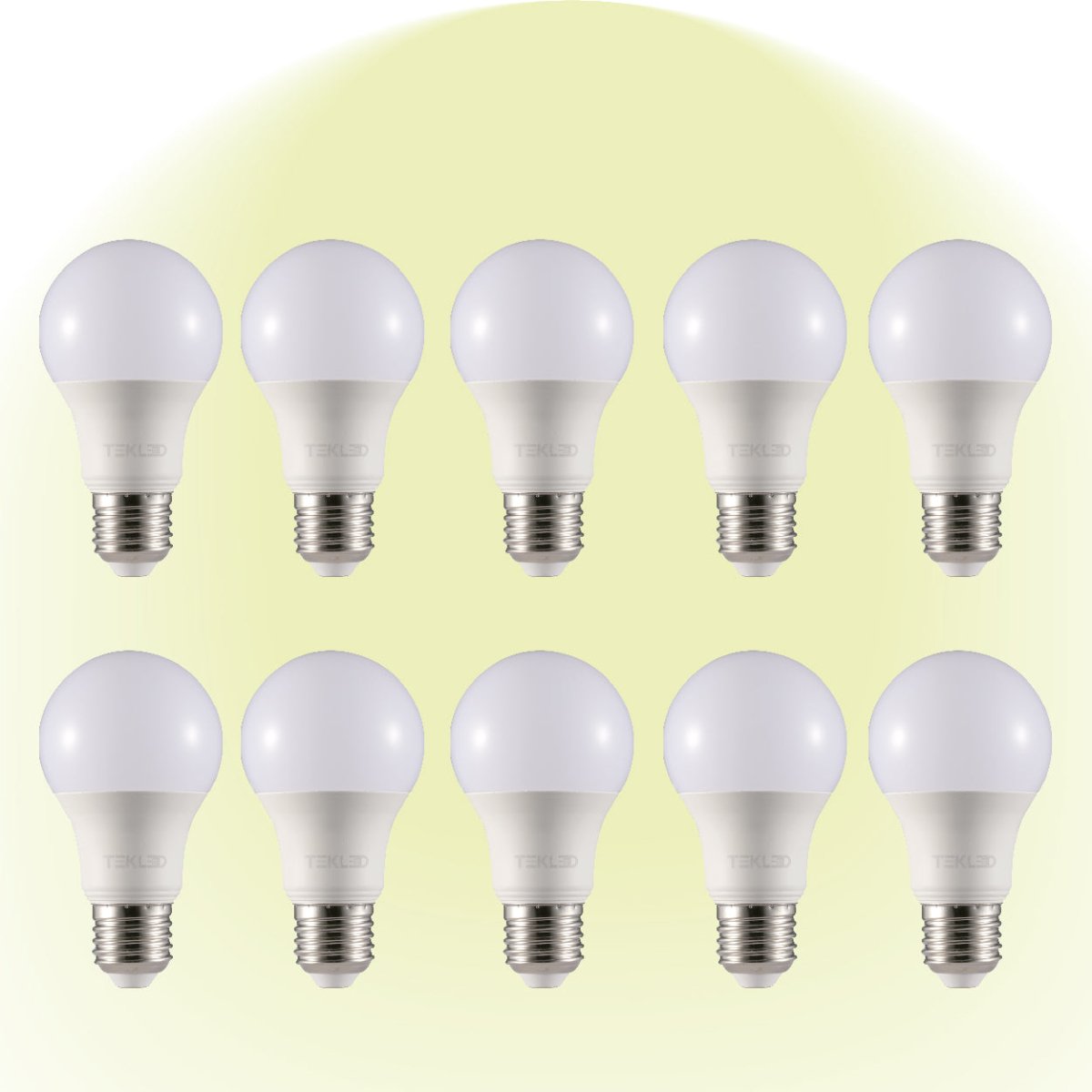 Virgo LED GLS Bulb A60 E27 Edison Screw 4000K Cool White 9 W Pack of 10 527-15662