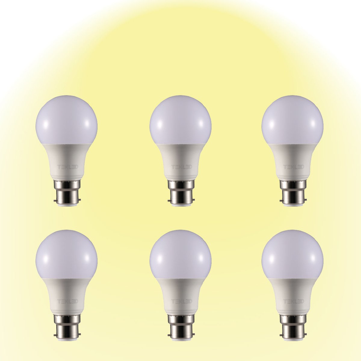 Leo LED GLS Bulb A60 B22 Bayonet Cap 2700K Warm White 9 W Pack of 6 527-15664