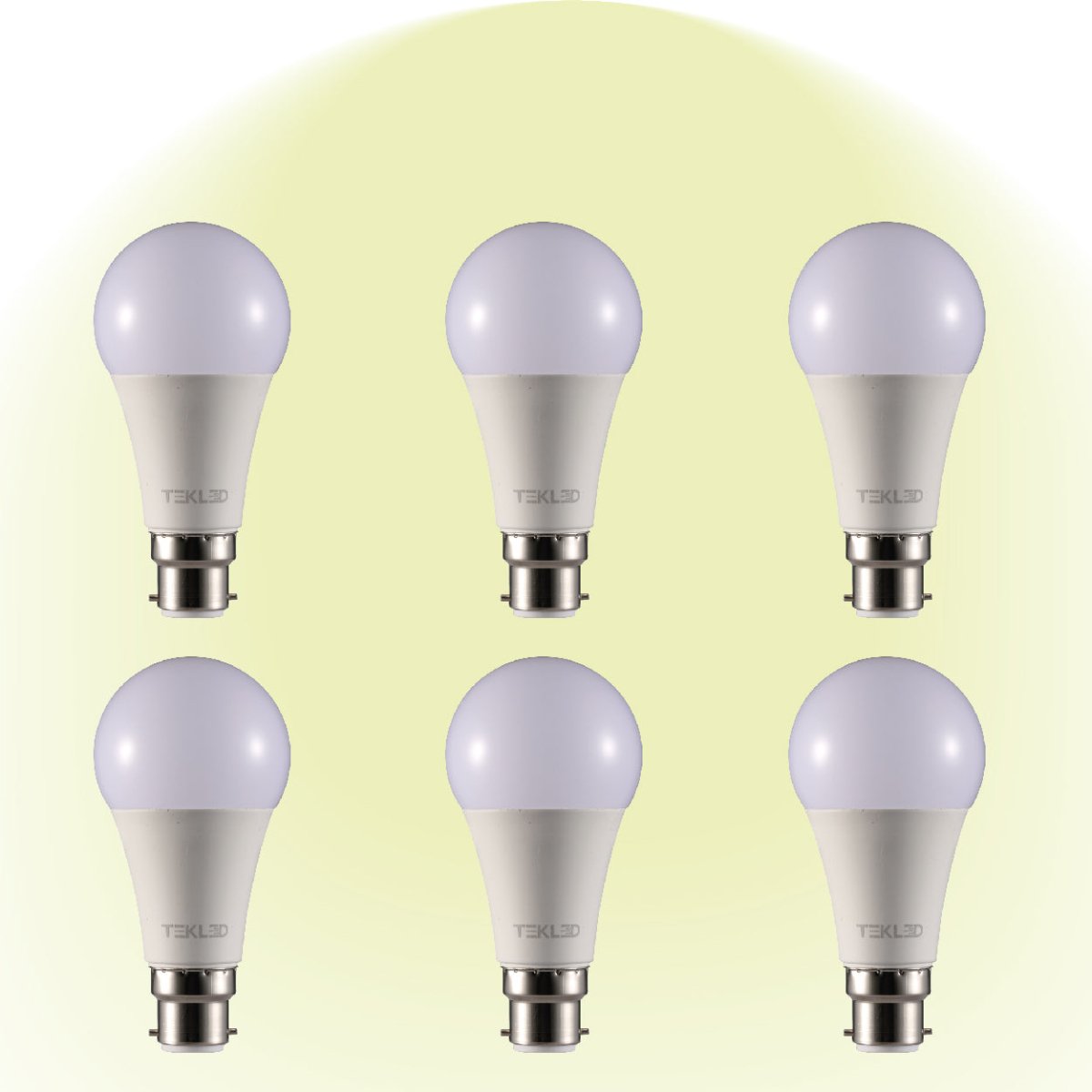 Leo LED GLS Bulb A60 B22 Bayonet Cap 4000K Cool White 12 W Pack of 6 527-15684