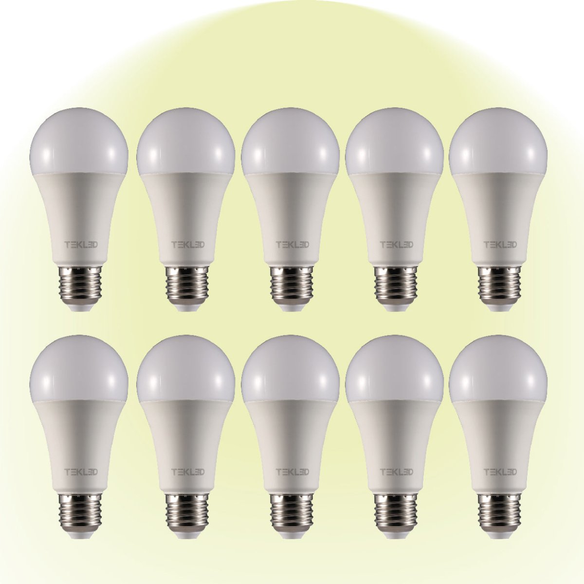 Virgo LED GLS Bulb A60 E27 Edison Screw 4000K Cool White 15 W Pack of 10 527-15694