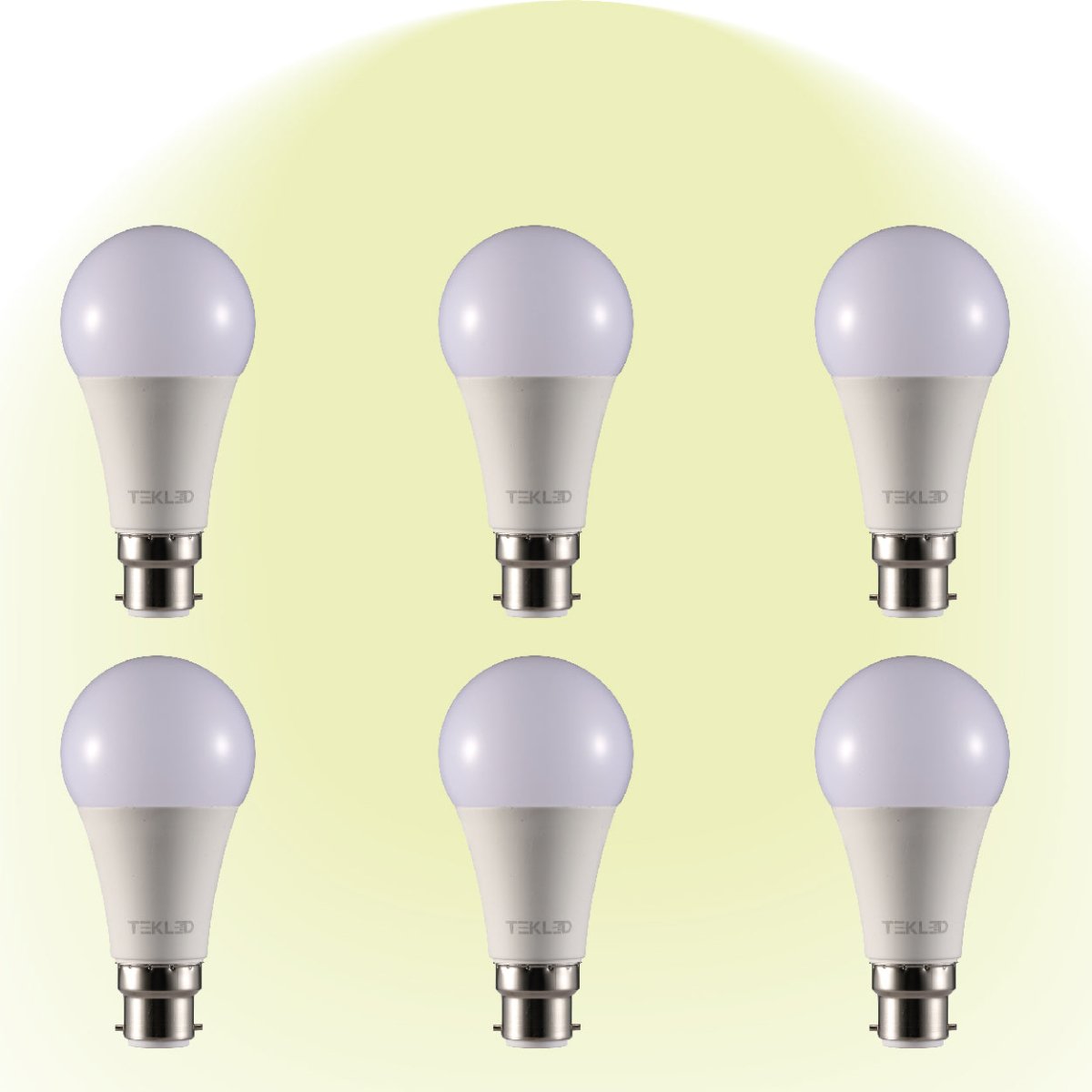 Leo LED GLS Bulb A60 B22 Bayonet Cap 4000K Cool White 15 W Pack of 6 527-15700