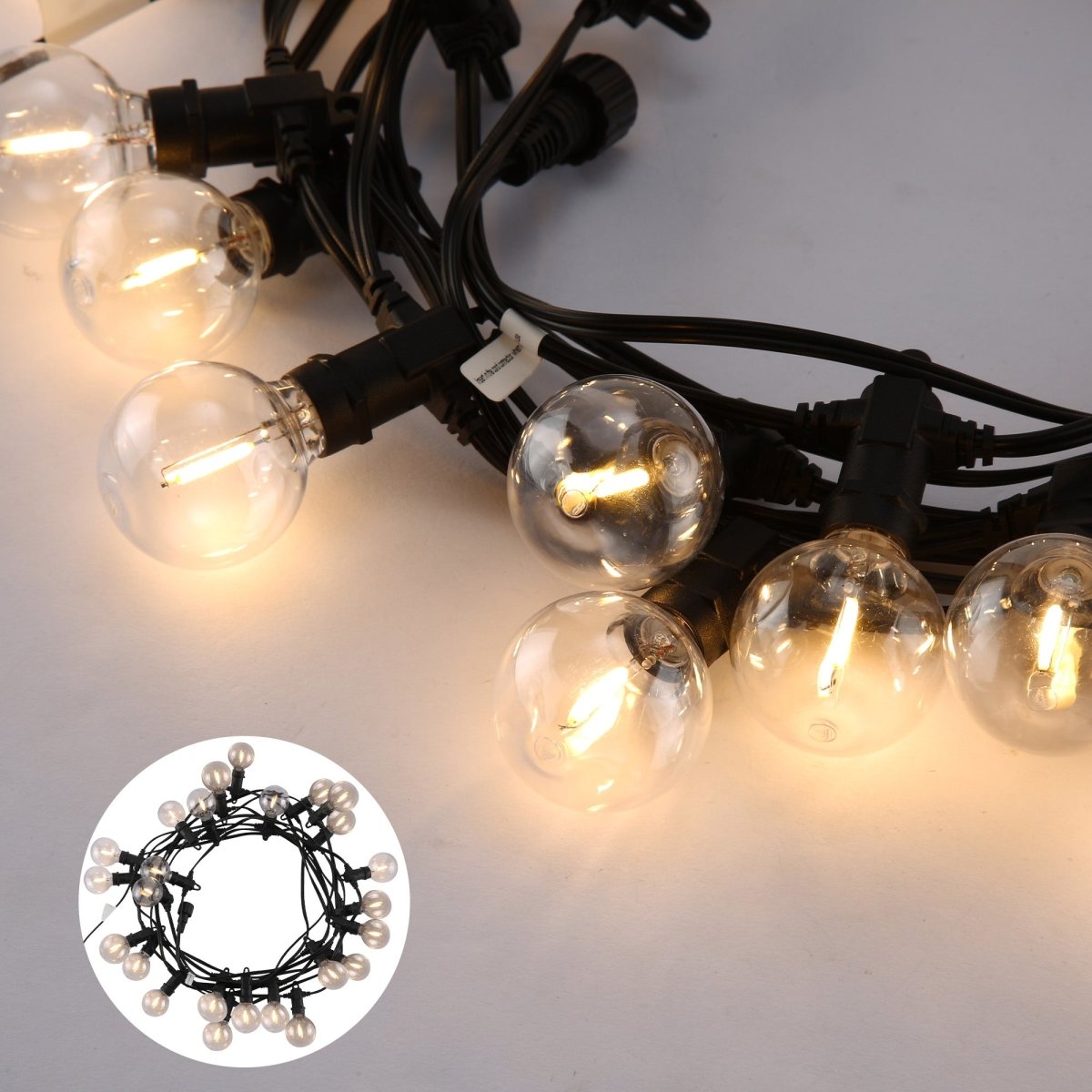 new castor festoon light set