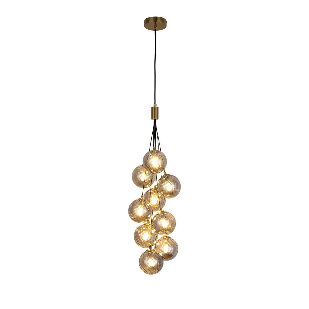 Glass Pendant Light TEKLED Balloon Cluster Pendant Light-Smoky-159-18262