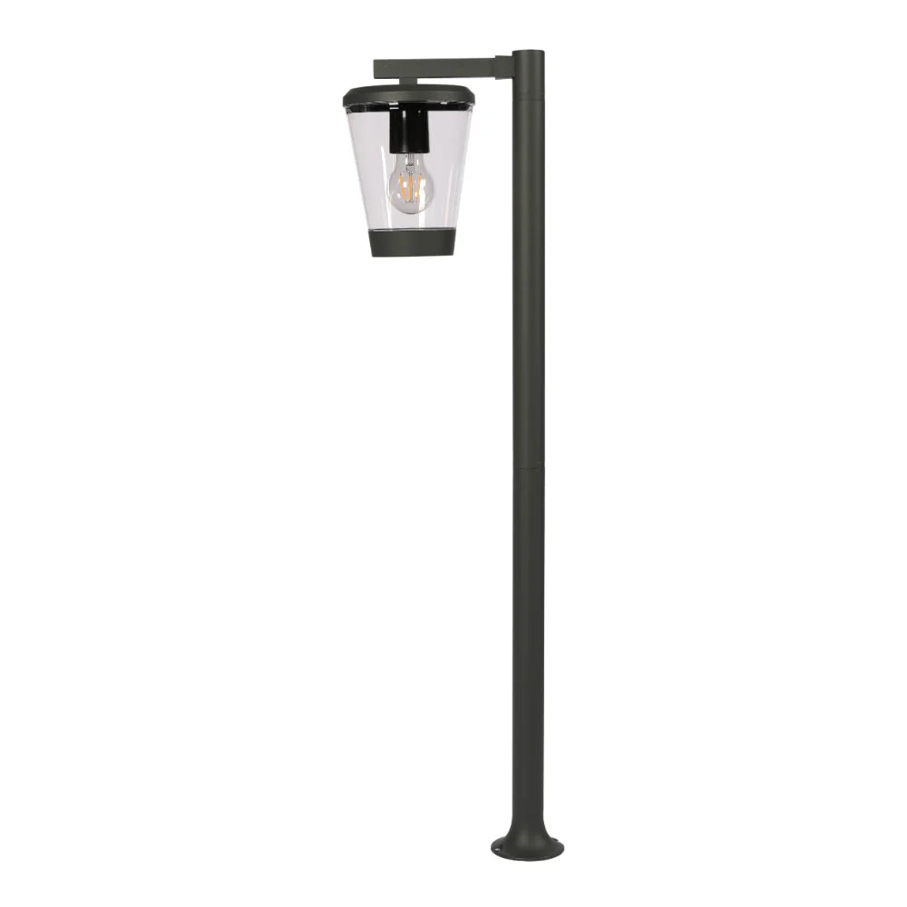 Cavado Outdoor Pathway Bollard Lawn Light E27 Dark Grey 1