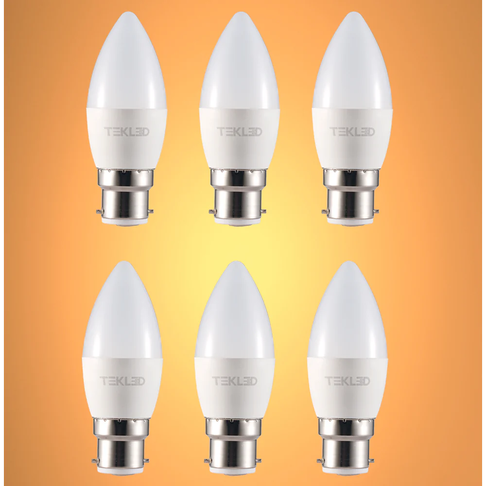 Cetus LED Candle Bulb C37 B22 Bayonet Cap 6W 15