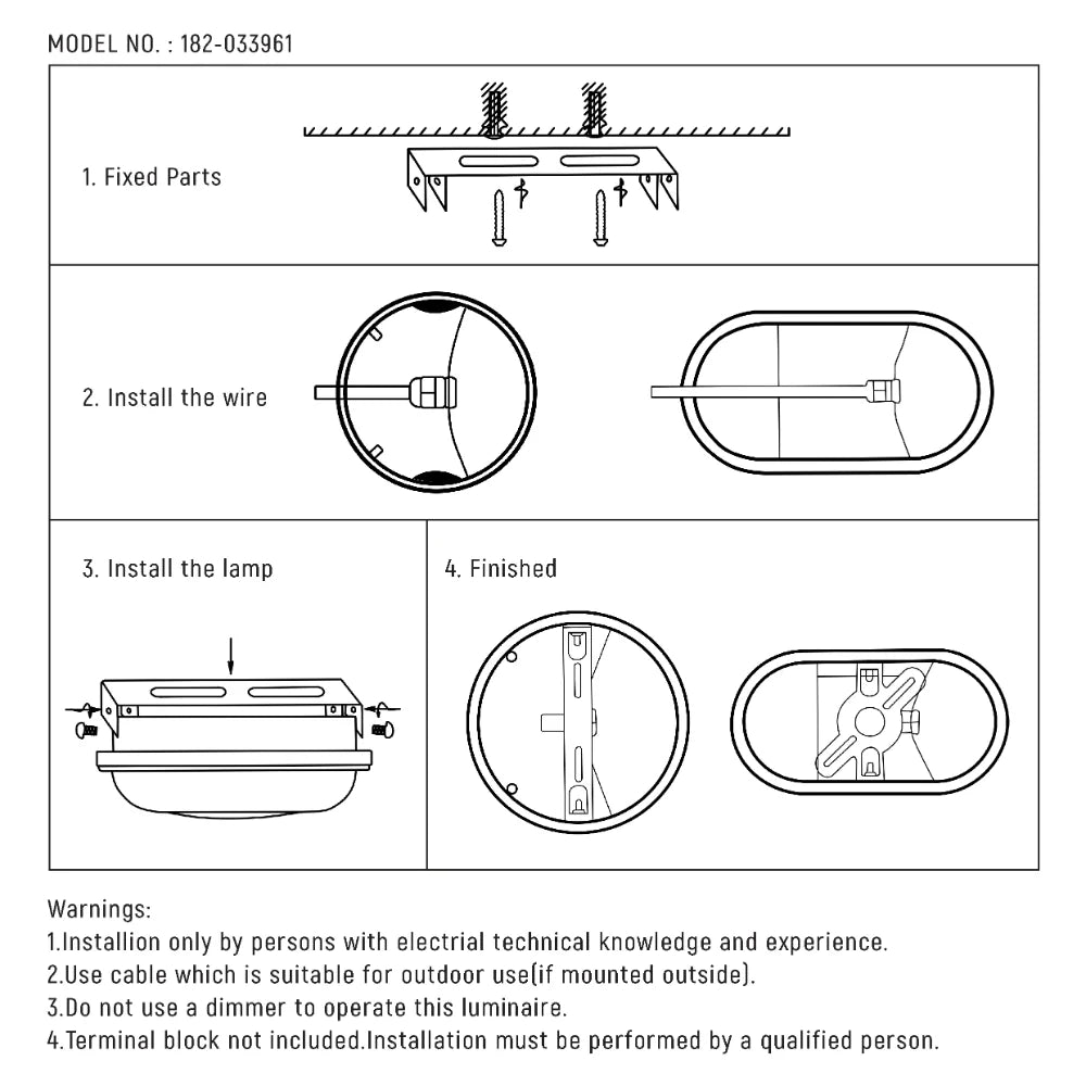 Curved Plastic Modern LED Outdoor Wall Light 15W 15