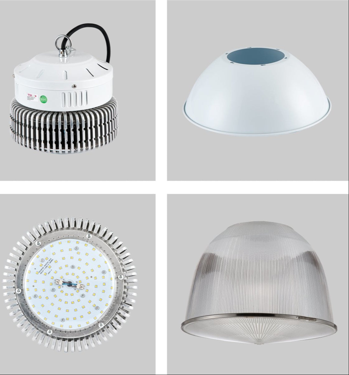 Detailed shots of LED Radiator Highbay 100W Cool White 4000K IP20 | TEKLED 230-03540