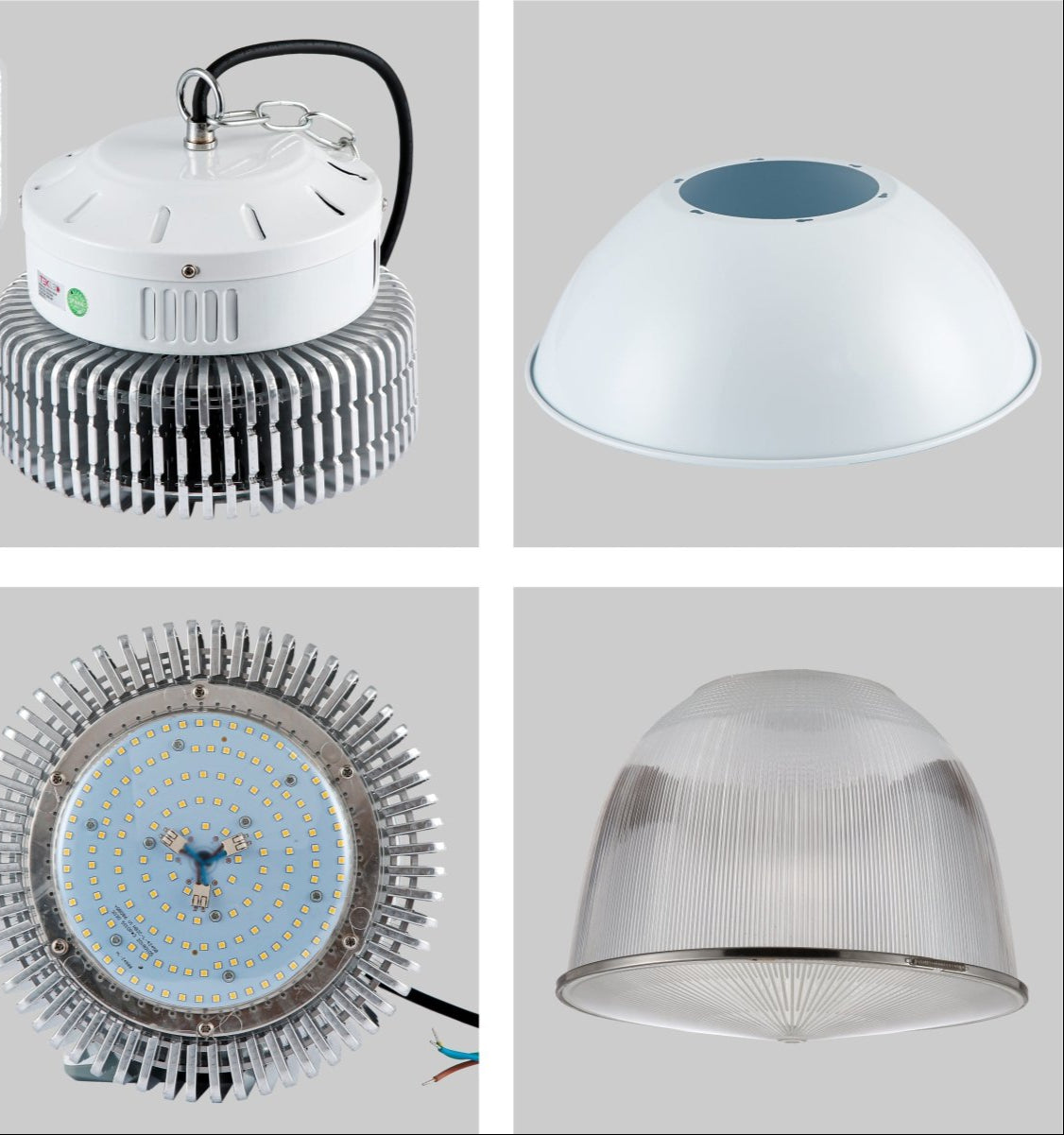 Detailed shots of LED Radiator Highbay 150W Cool White 4000K IP20 | TEKLED 230-03562