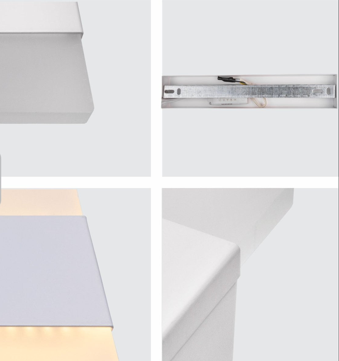 Detailed shots of LED White Metal Acrylic Wall Light 12W Warm White 3000K | TEKLED 151-19542