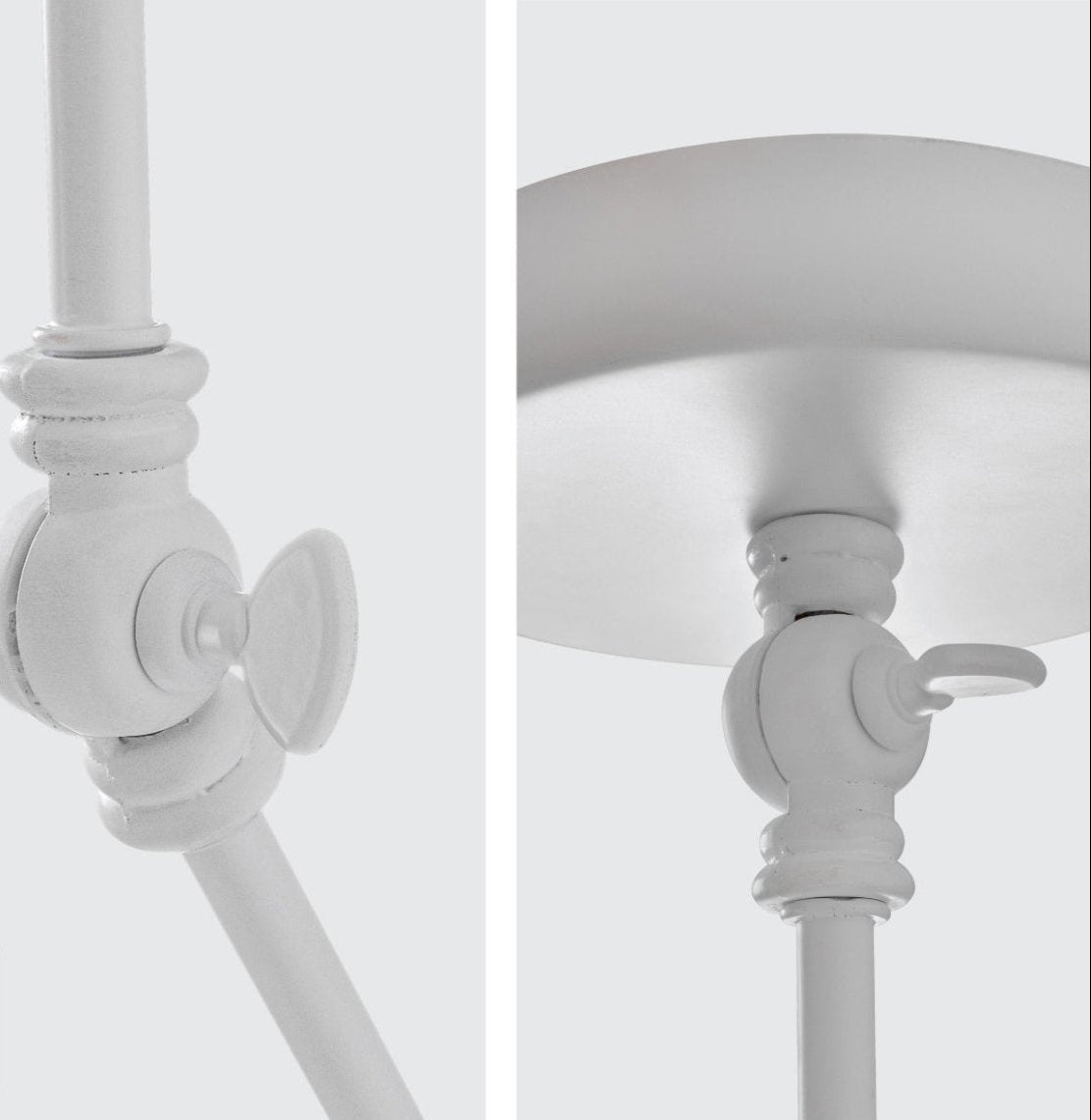 Detailed shots of White Metal Hinged Funnel Ceiling Light with E27 Fitting | TEKLED 159-17042