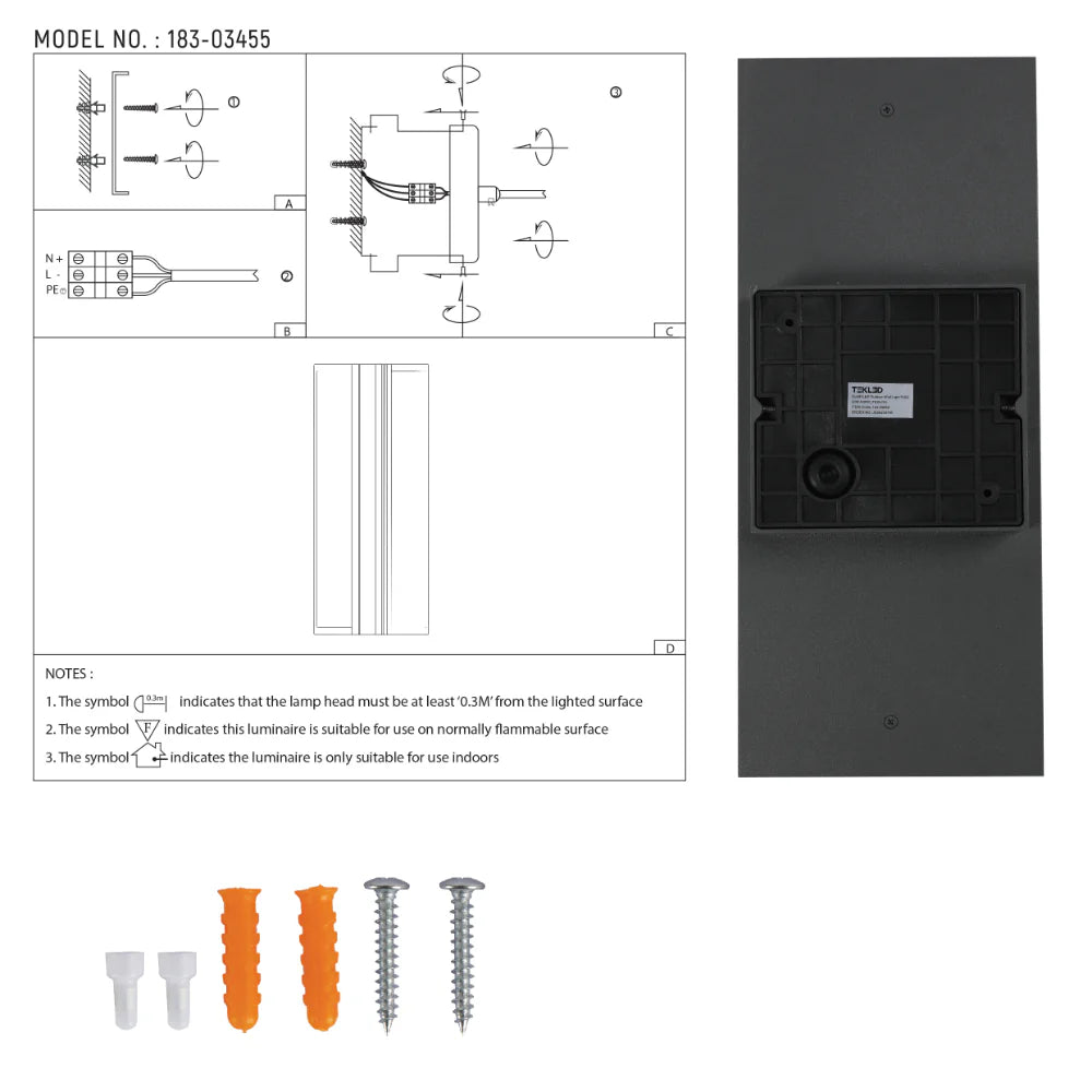 Duallit LED Outdoor Wall Light 20W 4000K 8