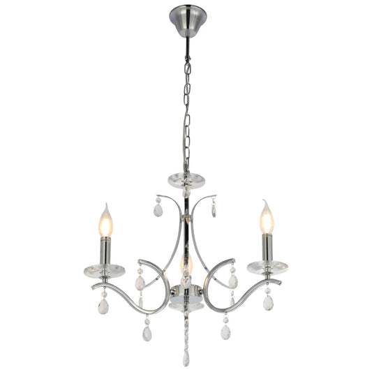 Main image of Elegant Chrome Chandelier Ceiling Light with Crystal Beads | TEKLED 152-171512