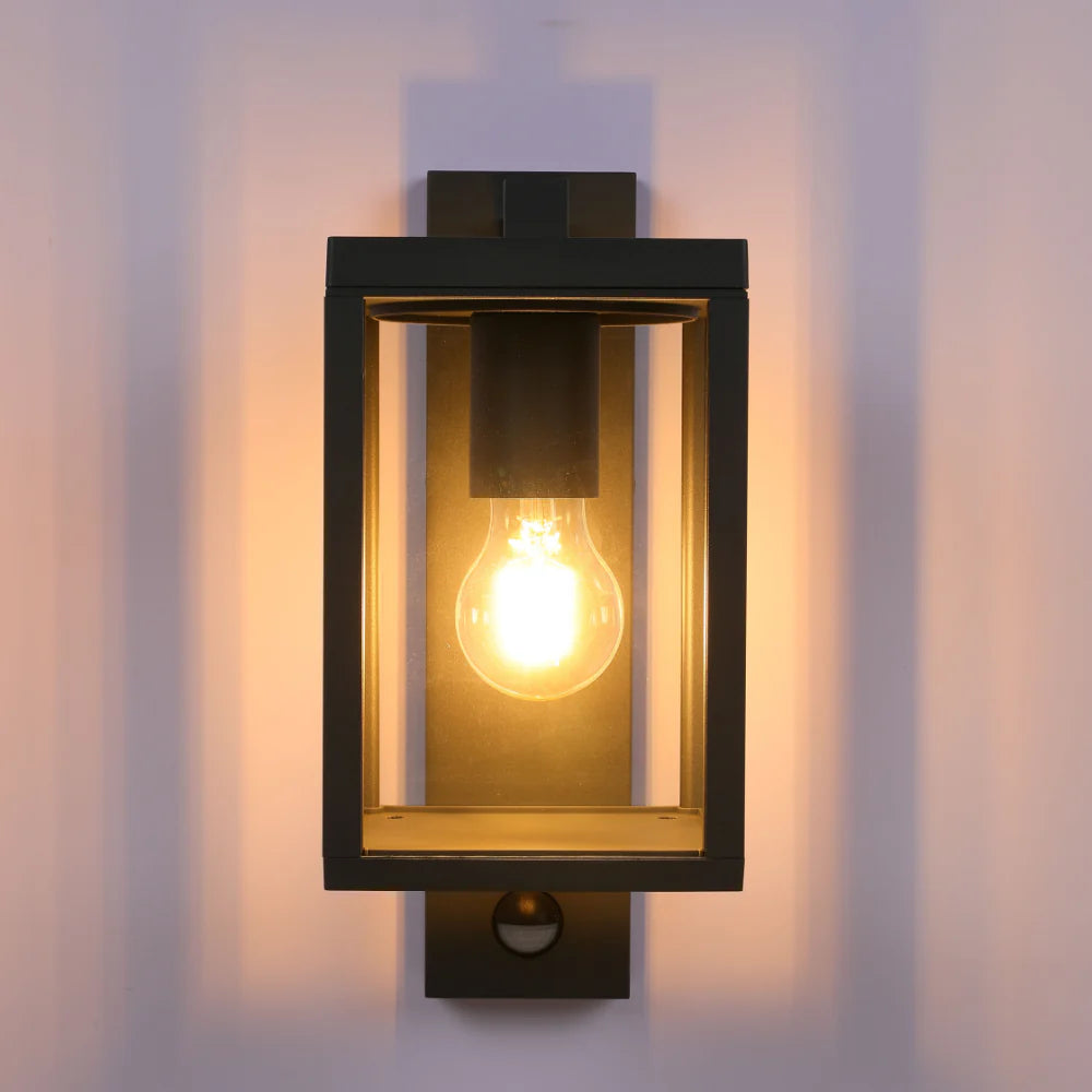 Ferda Outdoor Lantern Wall Light E27 Dark Grey 8