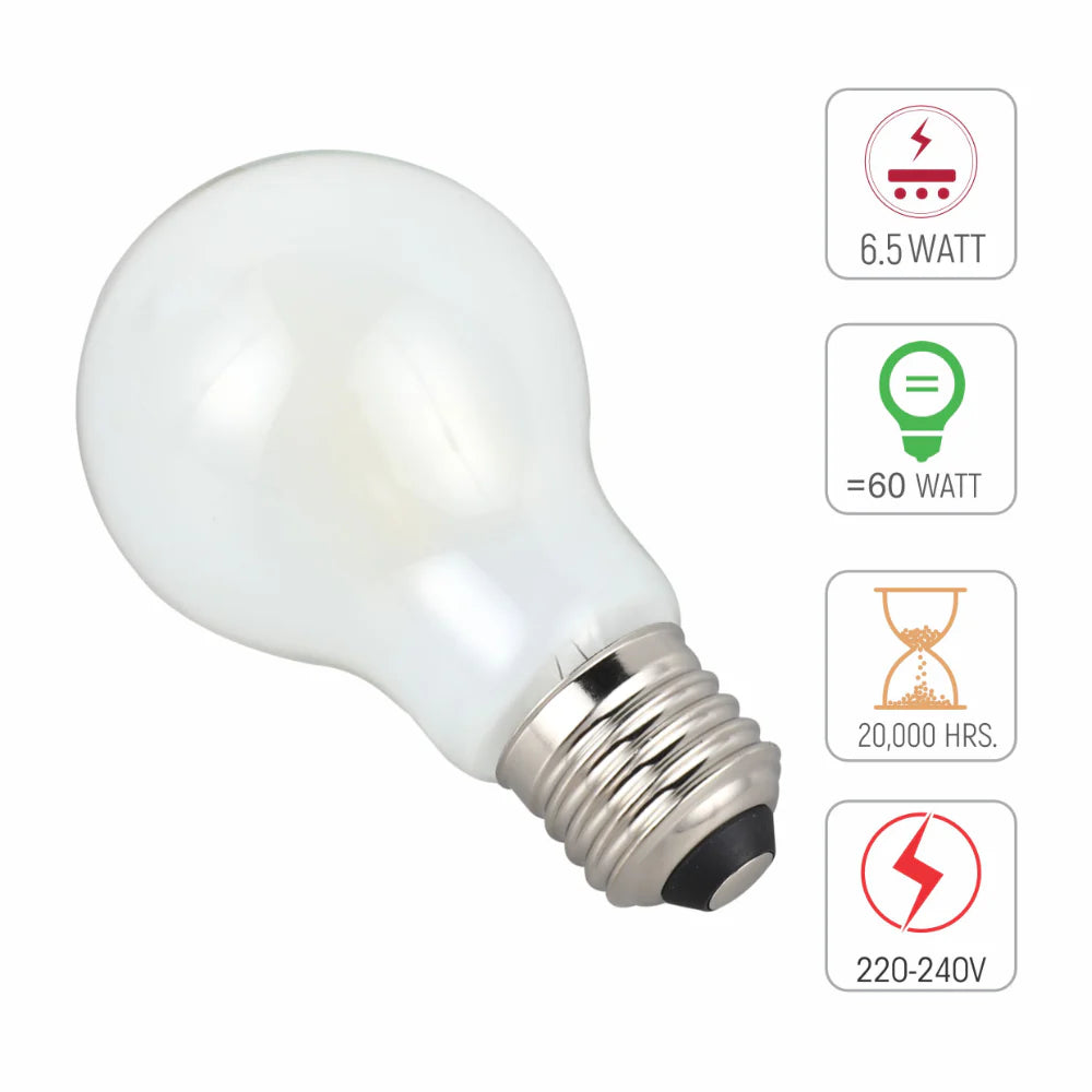 LED Bulb A60 GLS E27 Frosted Glass Pack of 4 9