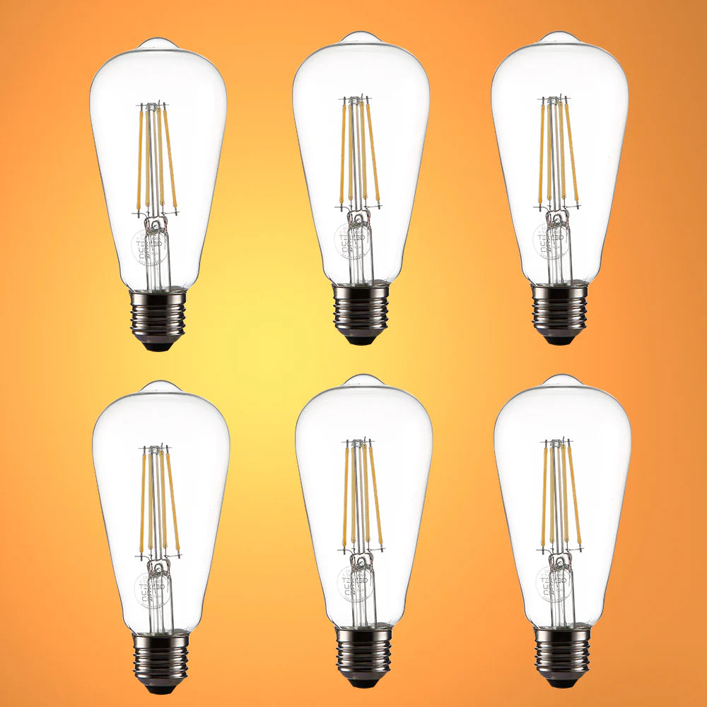 LED Filament ST64 Edison Bulb E27 Edison Screw 27