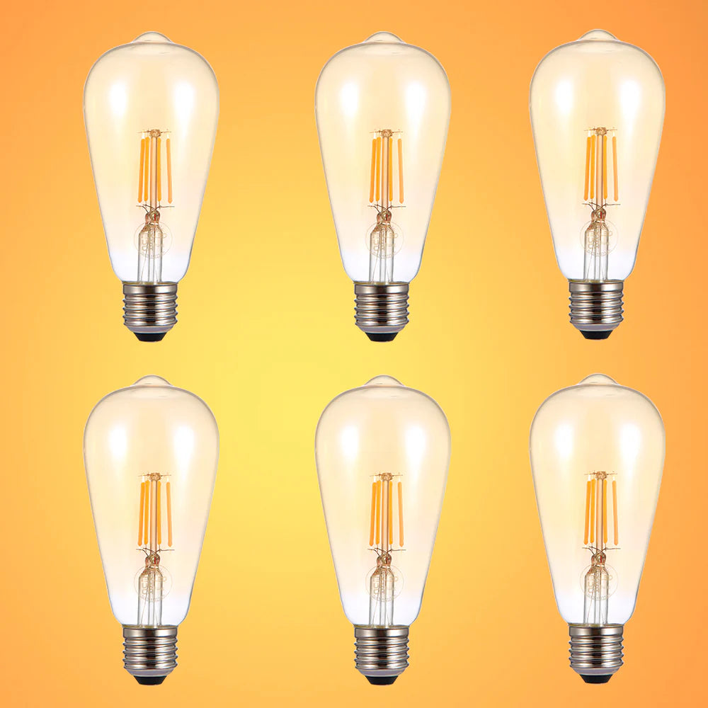 LED Filament ST64 Edison Bulb E27 Edison Screw 26