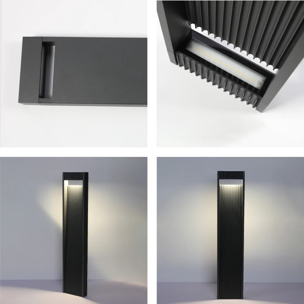 LED Outdoor Pathway Bollard Lawn Light 13W 4000K 7