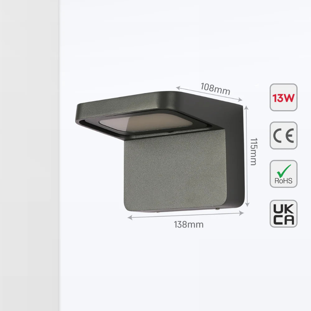 Luminosa LED Outdoor Wall Light 13W 9