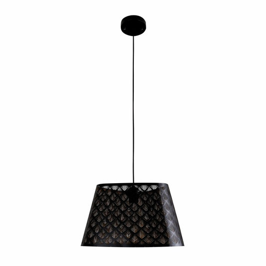 Main image of Black Gold Metal Frustum Pendant Light with E27 Fitting | TEKLED 150-18338