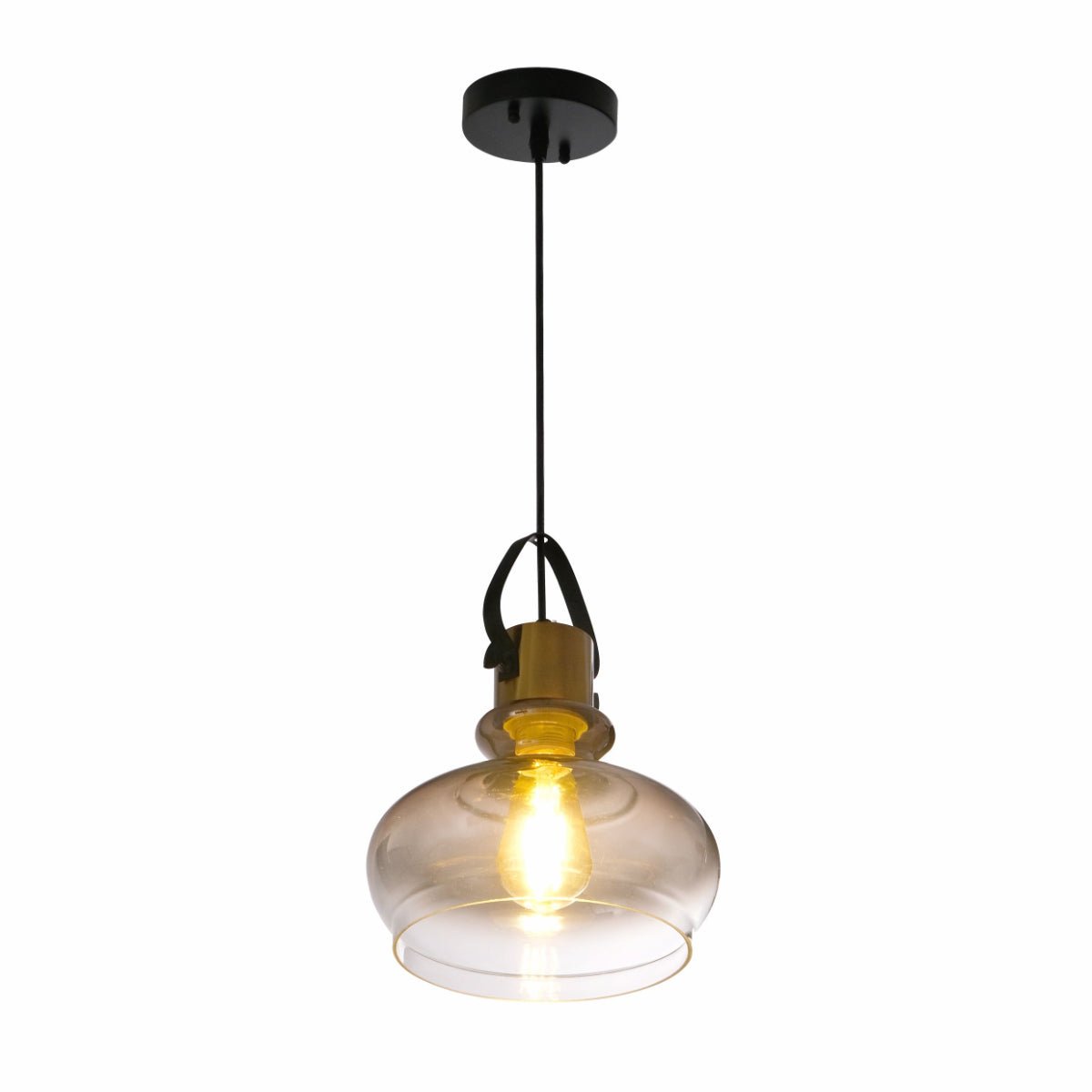 Main image of Bronze Gradient Glass Dome Pendant Ceiling Light with E27 | TEKLED 150-18075