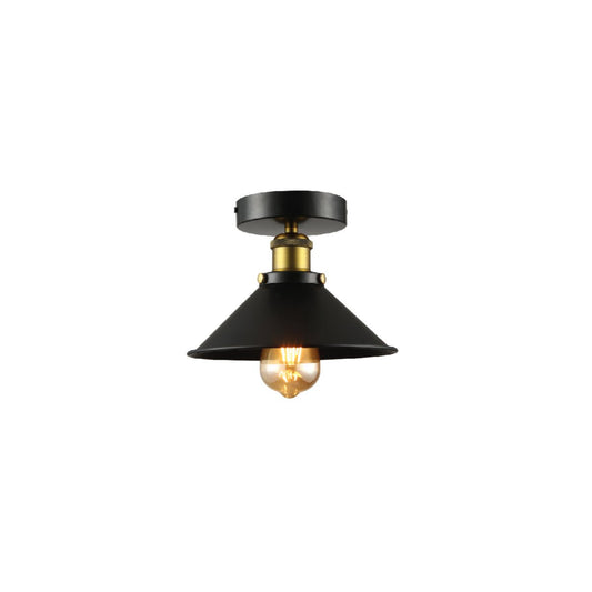 Main image of Black Metal Funnel Ceiling Light with E27 | TEKLED 150-17860