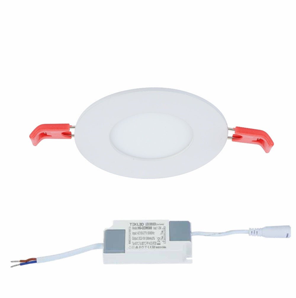 Downlight Led Round Slim Panel Light 3W 3000K Warm White D85Mm's main image.