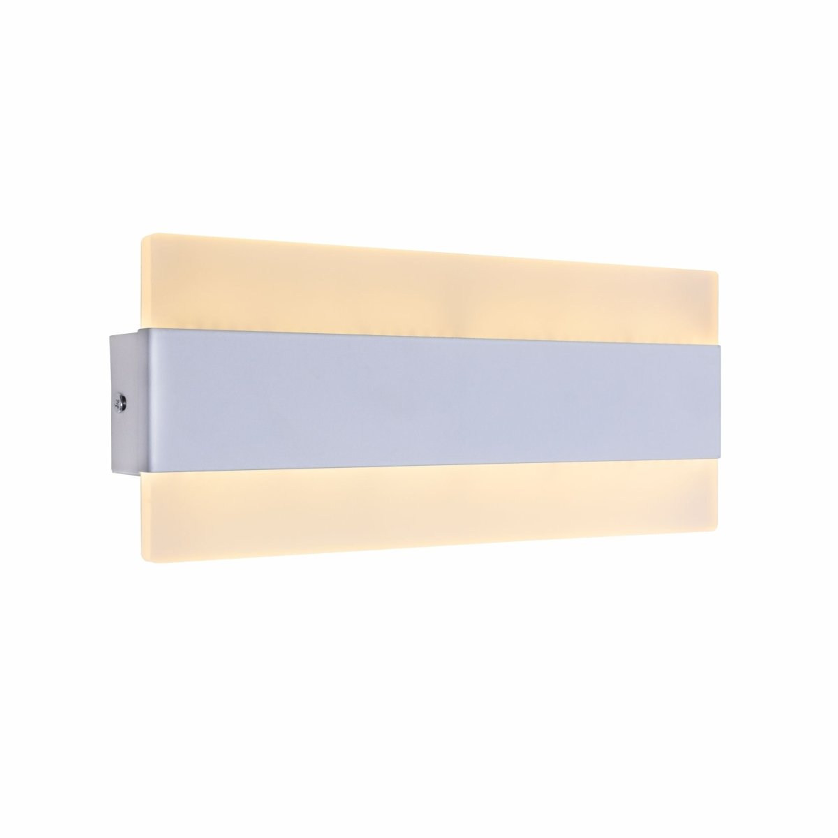 Main image of LED White Metal Acrylic Wall Light 12W Warm White 3000K | TEKLED 151-19542