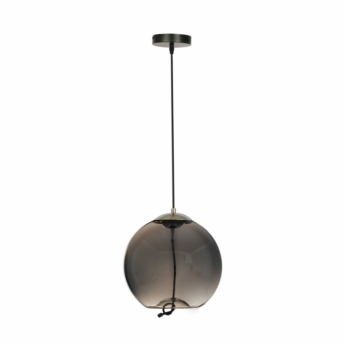 Main image of Smoky Glass Globe Pendant Light with G9 Fitting | TEKLED 159-17334