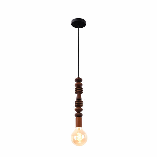 Main image of Stone Balance 3 Wood Short Stack Pendant Ceiling Light with E27 | TEKLED 150-17904