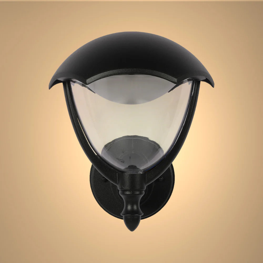 Megan LED Outdoor Lantern Wall Light 6W 3000K Black 1