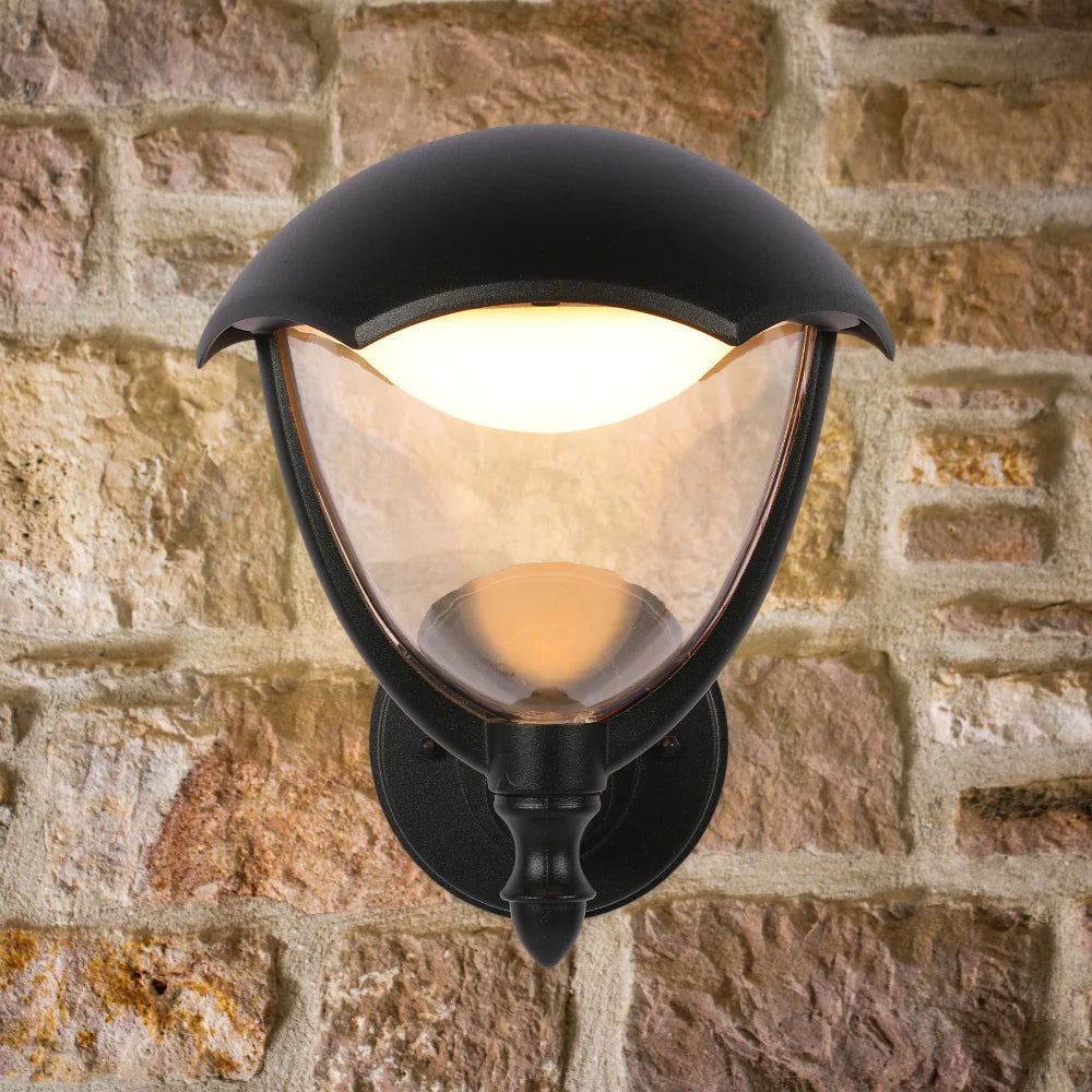 Megan LED Outdoor Lantern Wall Light 6W 3000K Black 5