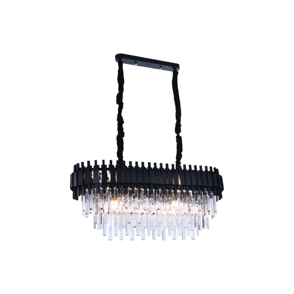 Main image of Metropolitan Square Beam Design Tiered Crystal Modern Chandelier Ceiling Light | TEKLED 159-18048