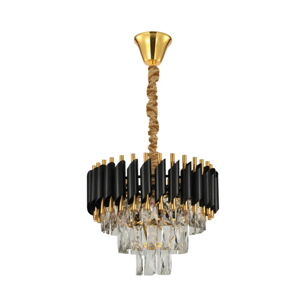 Main image of Orbit Glow Design Tiered Crystal Modern Chandelier Ceiling Light | TEKLED 159-17882