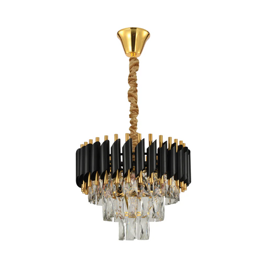 Main image of Orbit Glow Design Tiered Crystal Modern Chandelier Ceiling Light | TEKLED 159-17882