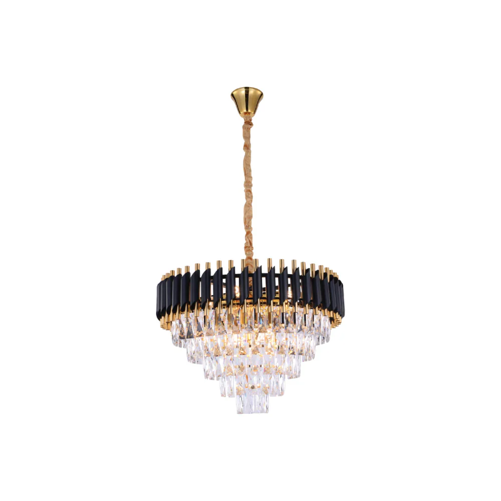 Main image of Orbit Glow Design Tiered Crystal Modern Chandelier Ceiling Light | TEKLED 159-17884