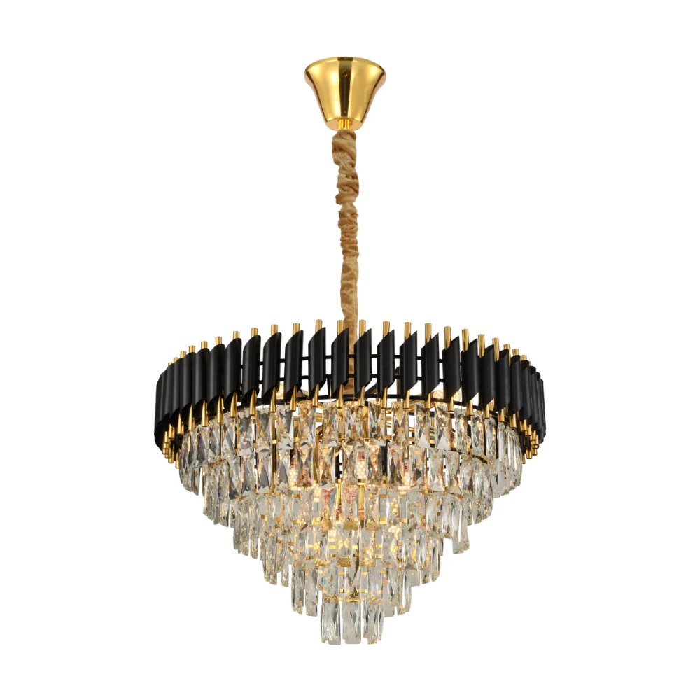 Main image of Orbit Glow Design Tiered Crystal Modern Chandelier Ceiling Light | TEKLED 159-17886