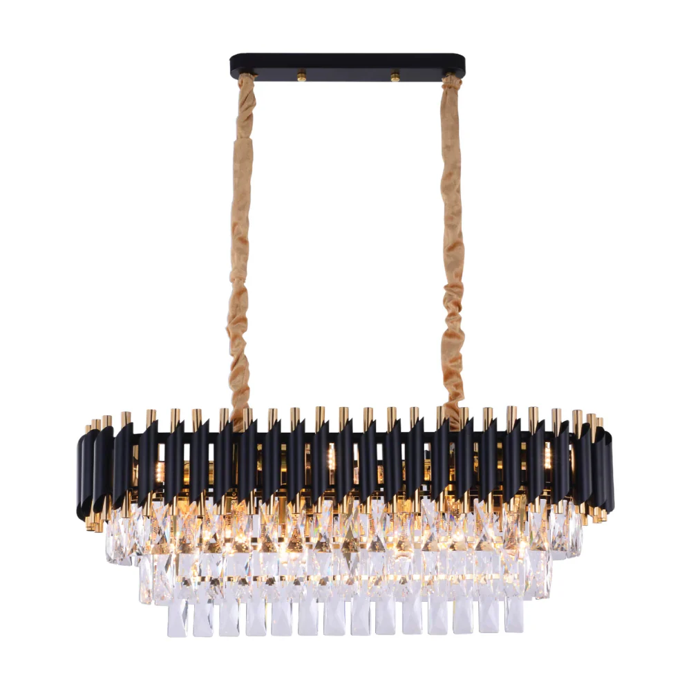 Main image of Orbit Glow Design Tiered Crystal Modern Chandelier Ceiling Light | TEKLED 159-17888