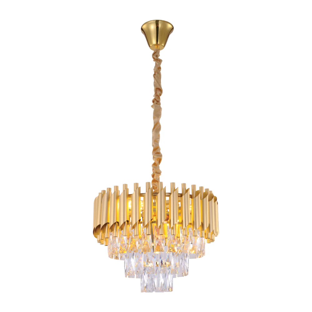 Main image of Orbit Glow Design Tiered Crystal Modern Chandelier Ceiling Light | TEKLED 159-17890