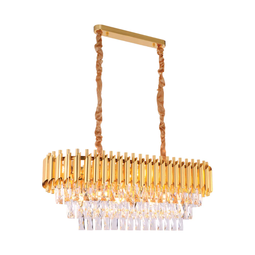 Main image of Orbit Glow Design Tiered Crystal Modern Chandelier Ceiling Light | TEKLED 159-17896