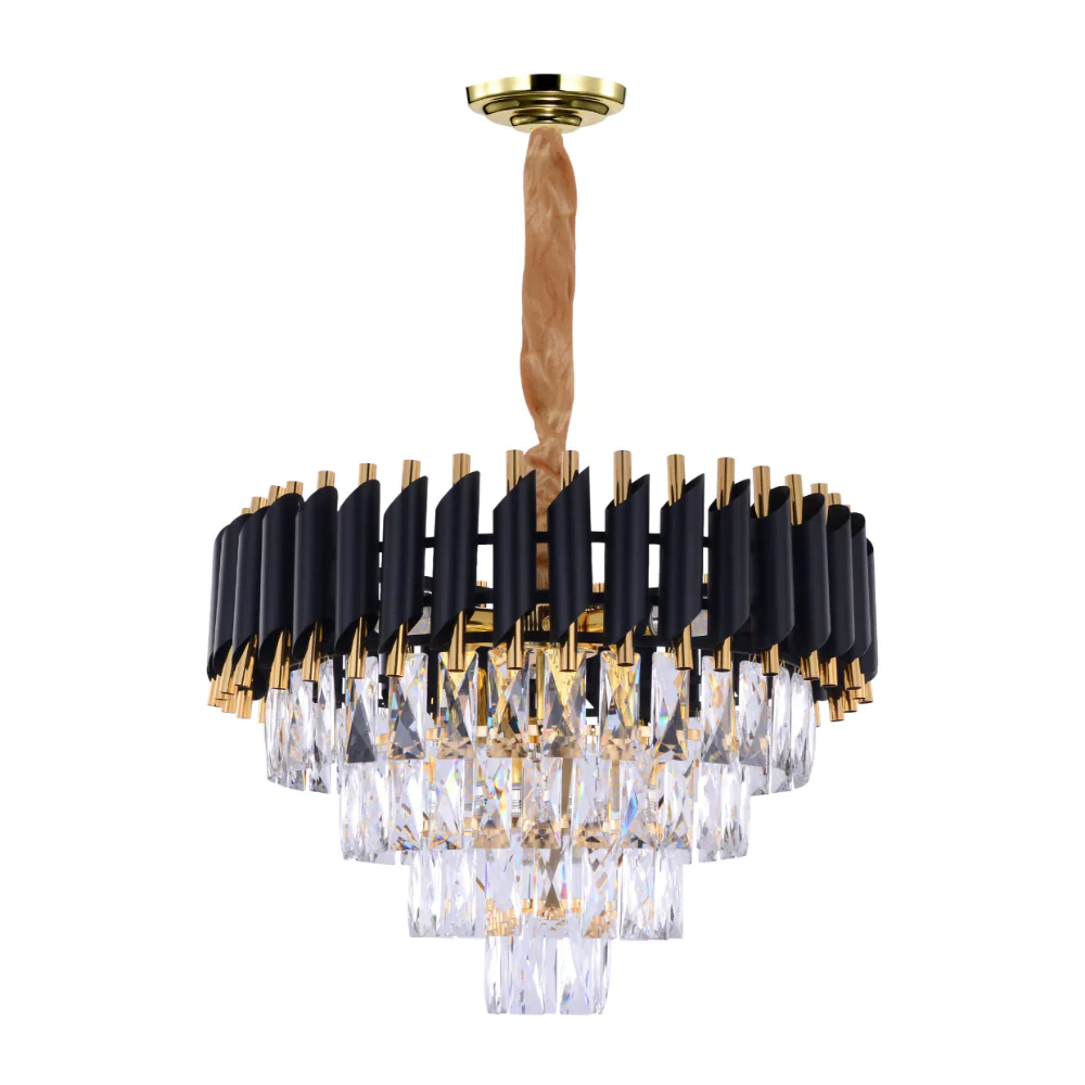 Main image of Orbit Glow Design Tiered Crystal Modern Chandelier Ceiling Light | TEKLED 159-18029