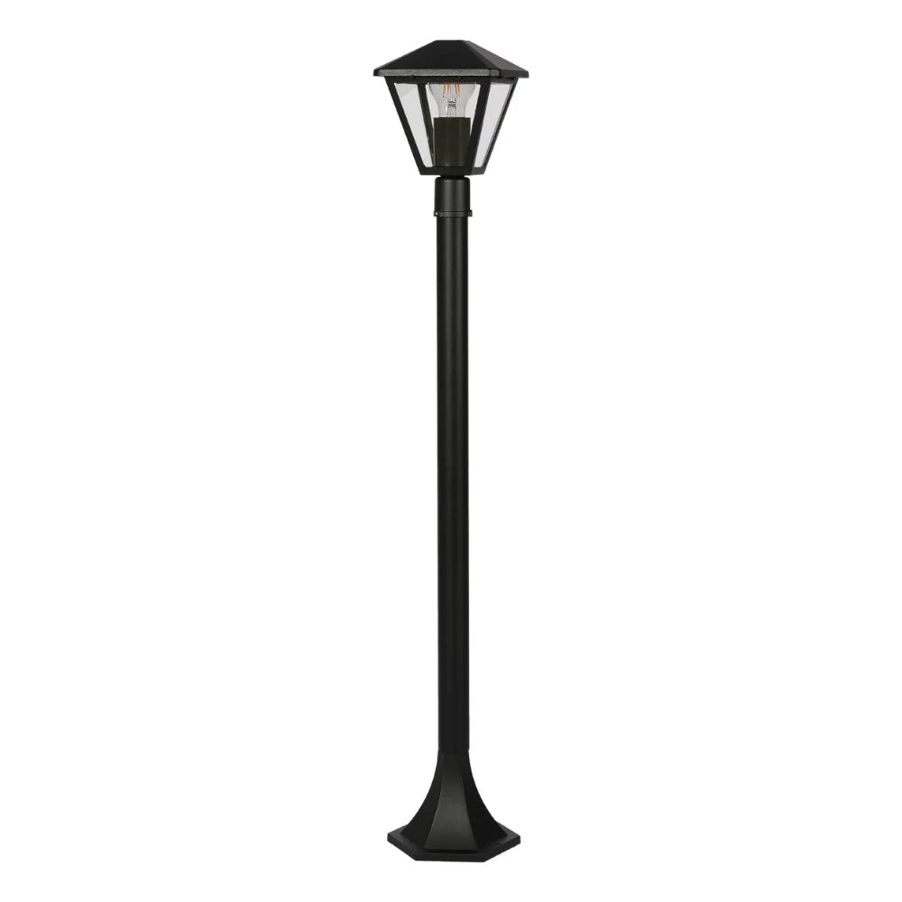 Paravento Outdoor Pathway Bollard Lawn Light E27 Black 1